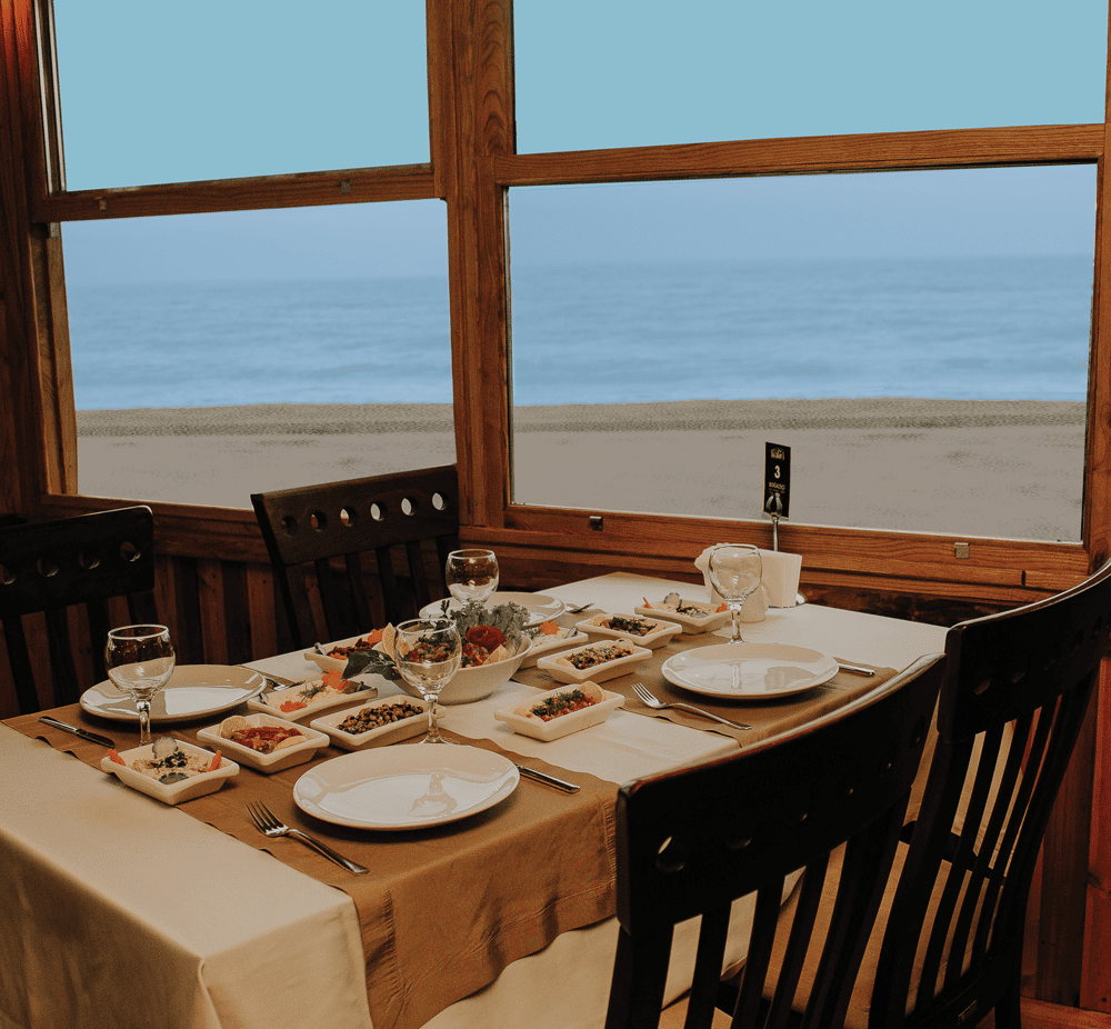 Akçakoca deniz manzaralı akşam yemeği restoranı